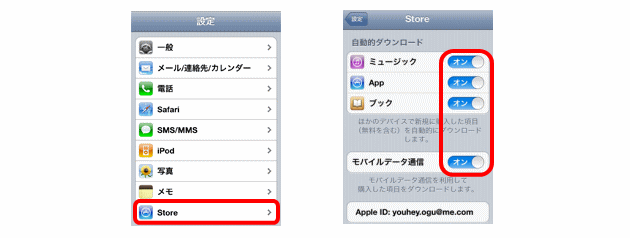 iCloudの設定ステップ④